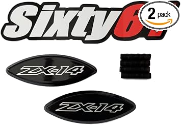Mirror Block Off Plates Compatible With Black Kawasaki ZX14R ZX14 2006-2026