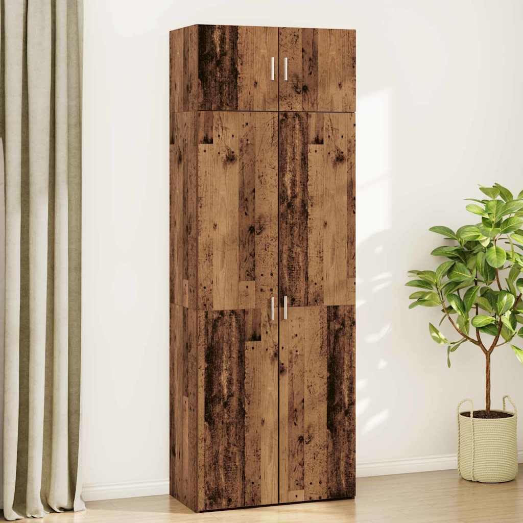 Générique Armoire de Rangement Bois Ancien 80 x 42,5 x 225 cm,Buffets & bahuts,3394515