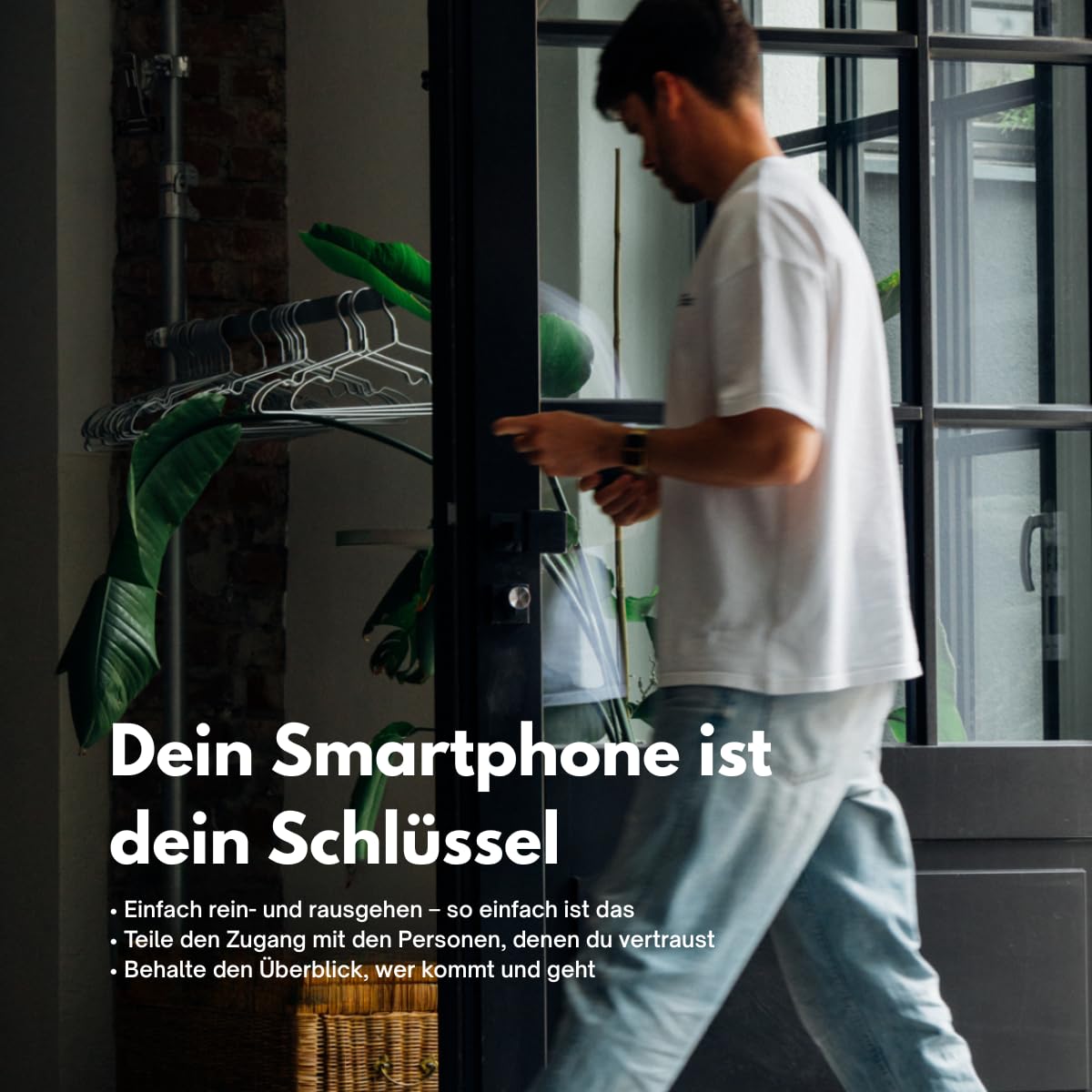 Bold – Elite Smart Lock Zylinder SX33 – Intelligentes Türschloss ohne Schlüssel – Bluetooth & WLAN – Einfache Installation – App-Steuerung – Silber