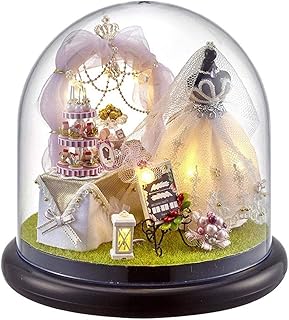 WSYGHP Castle model zestaw zabawek, 3 wskazania w różnych stylach świetny dla dzieci prezent mały dom (rozmiar: Miłość jest wieczna)