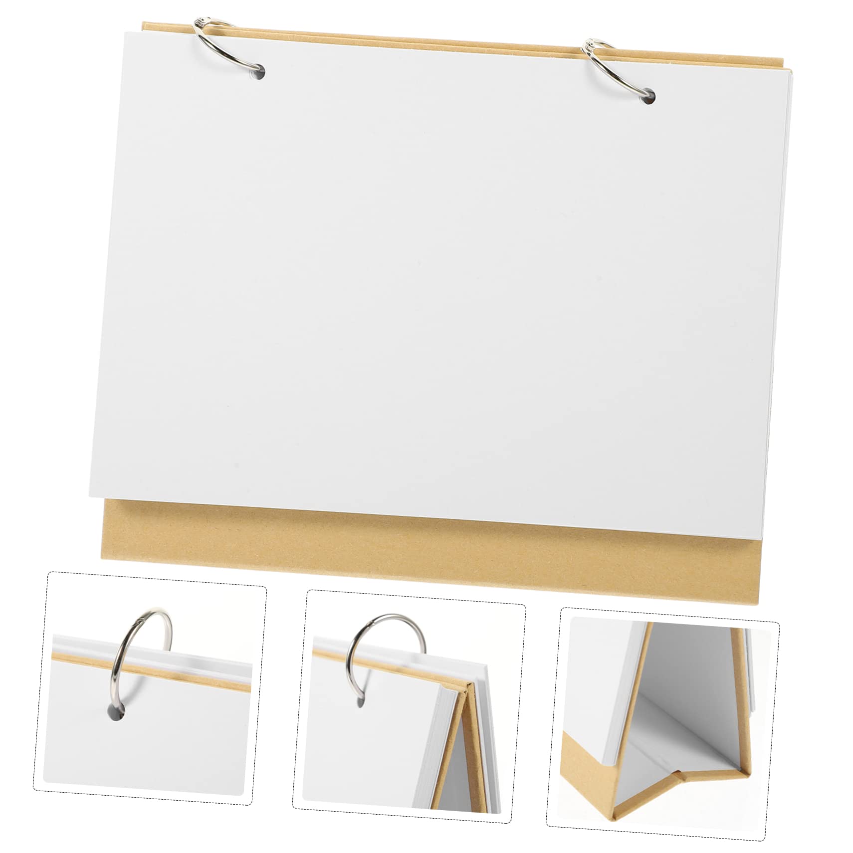 VILLCASE 4stücke Graffiti Kalender Blanko Tischkalender Für Kreative Gestaltung Handgefertigt Weißem Karton Für Büro Schule Und Zuhause Personalisierbar Mit Eigenen Zeichnungen