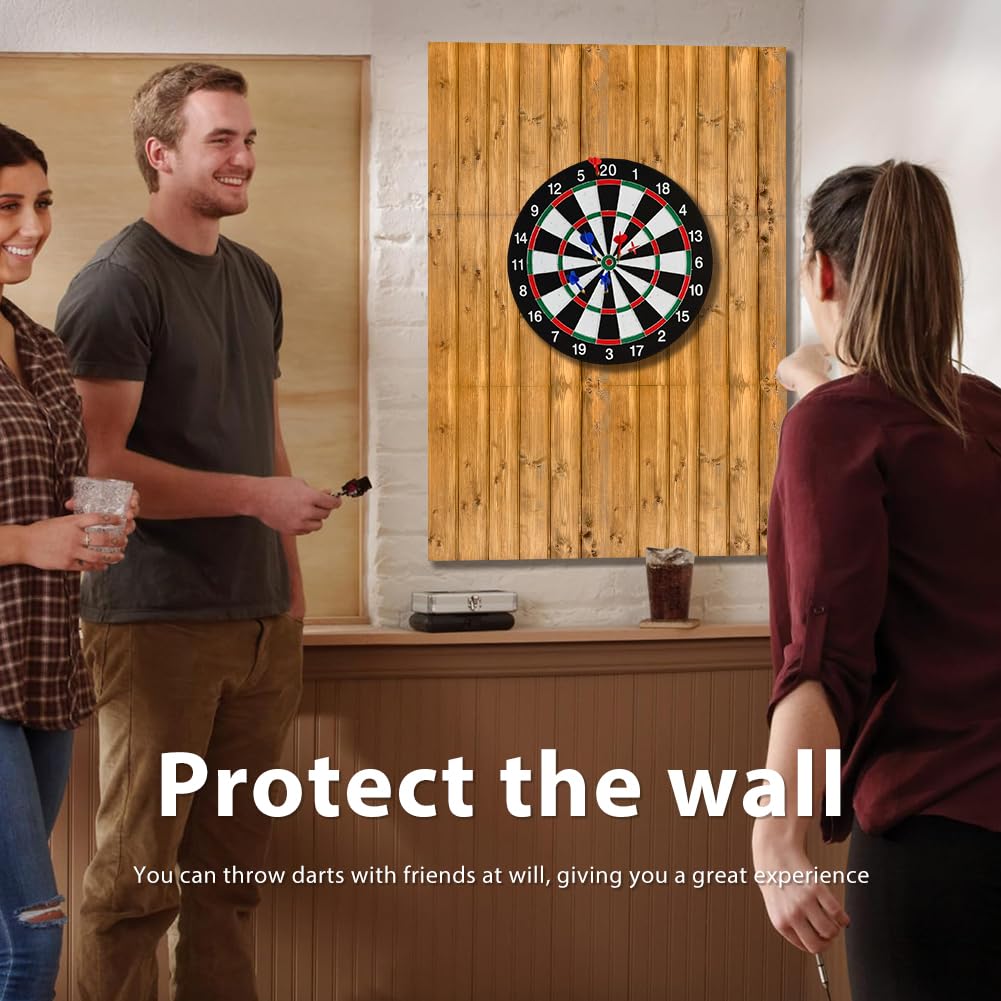 Dart Wandschutz, Holz Wandschutz Dartscheibe, Selbstklebend Gespleißt Filz Dartscheibe Wandschutz Surround Board