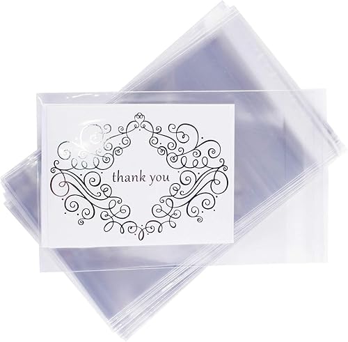 Miniatura 5 de 500 bolsas adhesivas para golosinas, transparentes de 3 x 5 pulgadas, 1.4 mils de grosor, bolsas de plástico OPP autosellantes para panadería,