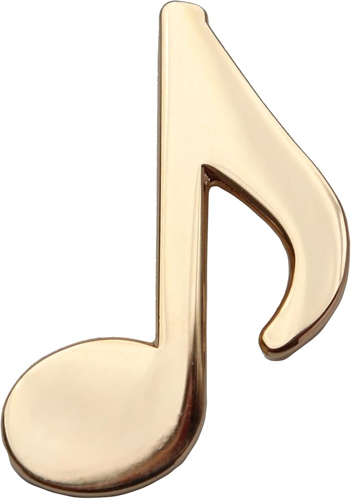 Amazon.co.jp: ピンバッジ 八分音符 楽譜の記号をデザインしたピンズ