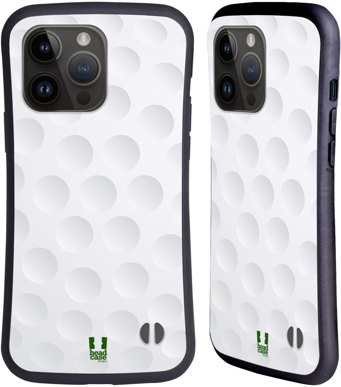 Head Case Designs Golf Ball Collection Hybrid Case Compatible with Apple iPhone 15 Pro Max