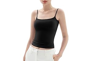 PuimEY Women's Square Neck Tank Top