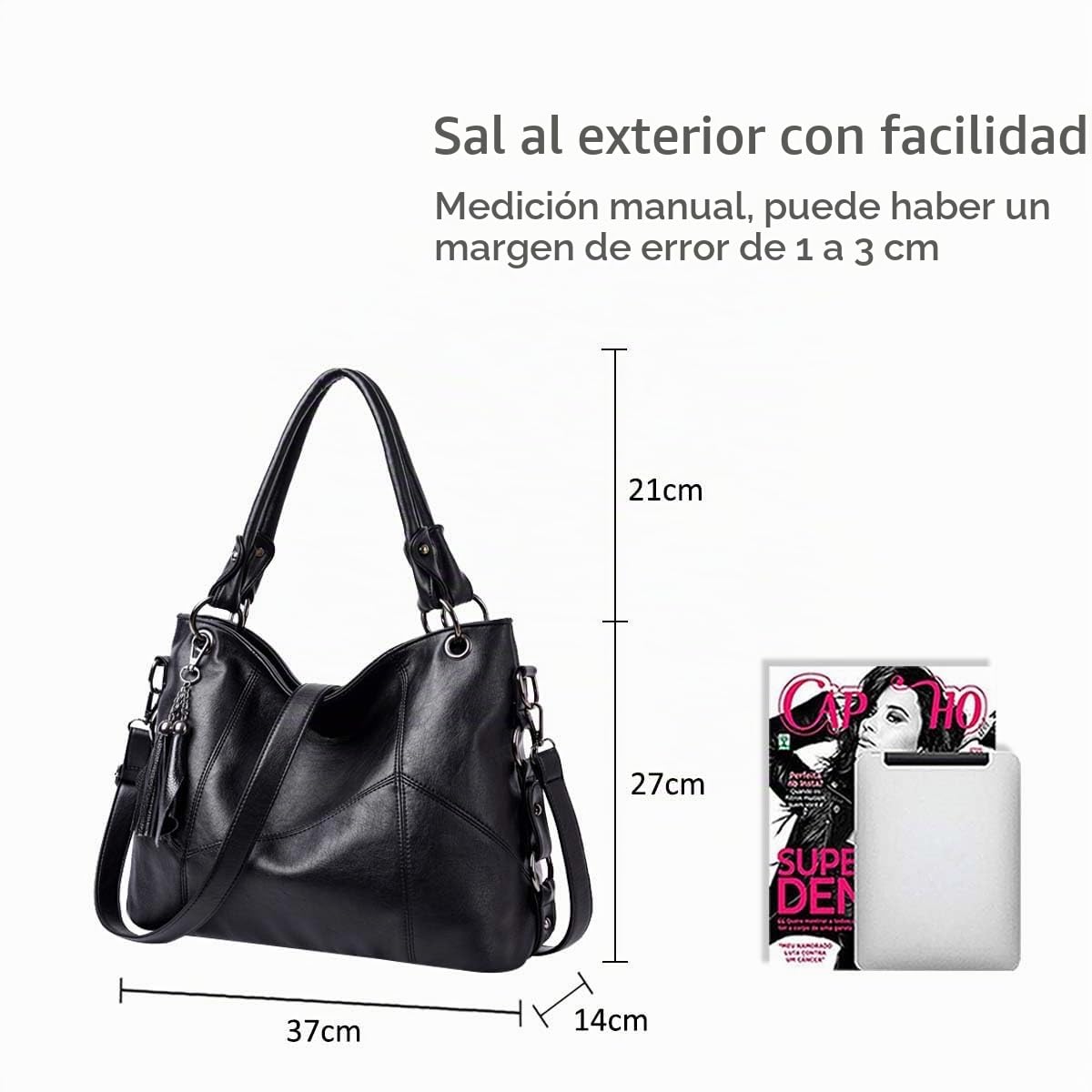 NICOLE & DORIS Fashion Woman Shoulder Bag Ladies Tote Shopper Bags Large Handabg Soft PU Leather Crossbody Bag