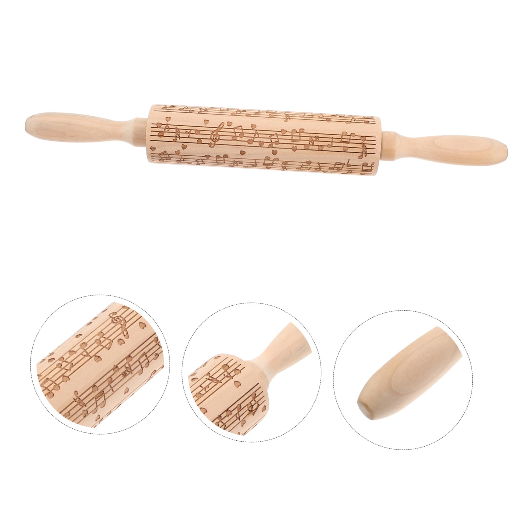Alipis 5St geschnitztes Nudelholz Weihnachten Nudelholz glatter Teigroller gravierte Prägewalze Rollstock küchenmaschiene kochgeschirr werkzeug Fondantroller Mehrzweck-Nudelholz Holzwalze