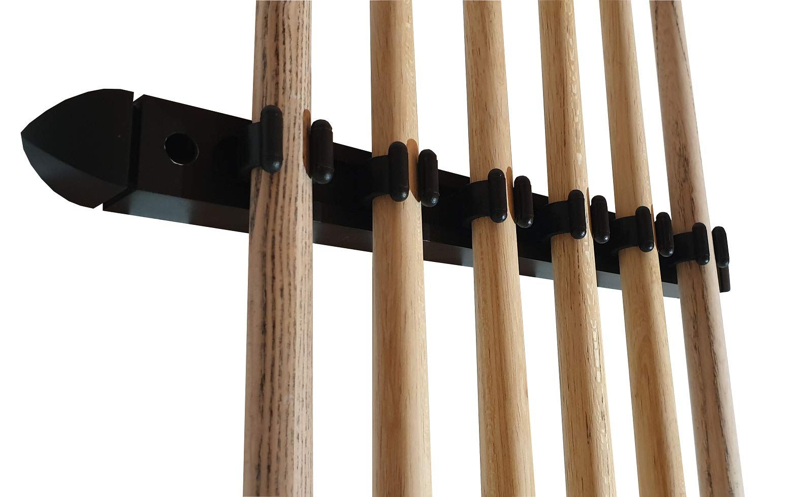 Wandhalterung Für Vier Queues, Holz, Schwarz - Billard Service Berlin