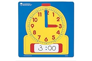 Learning Resources Write & Wipe Demonstration Clock