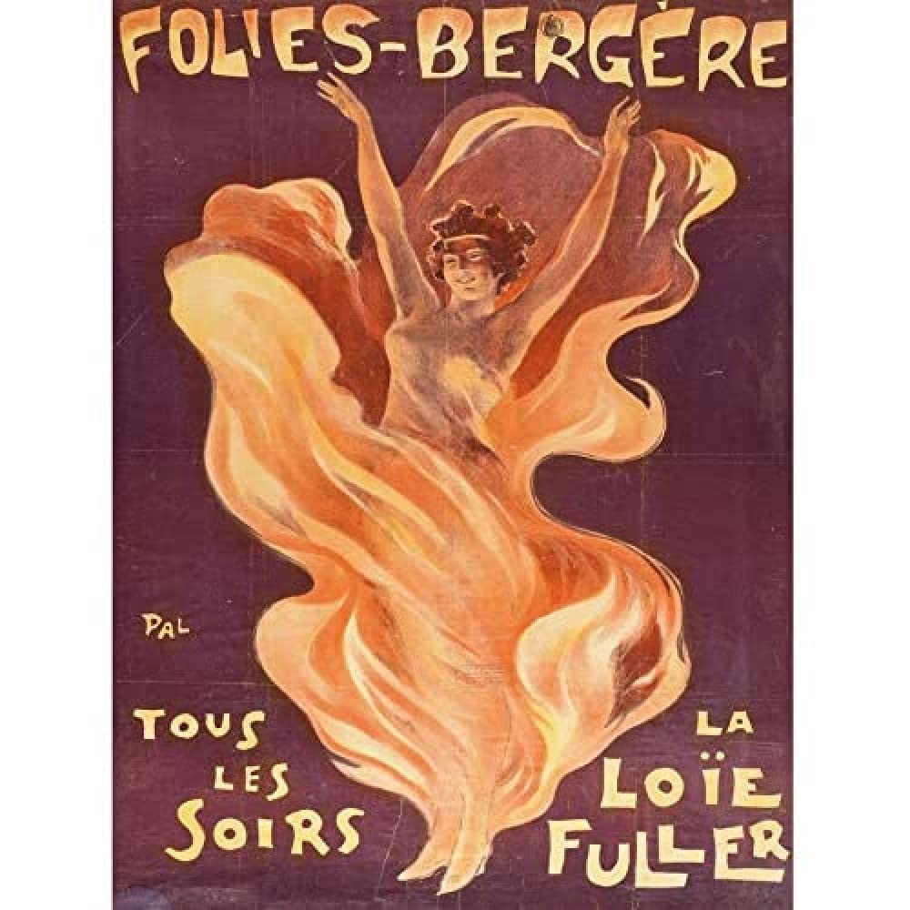 Pal Loie Fuller Dancer Folies Bergere Advert Unframed Wall Art Print Poster Home Decor Premium