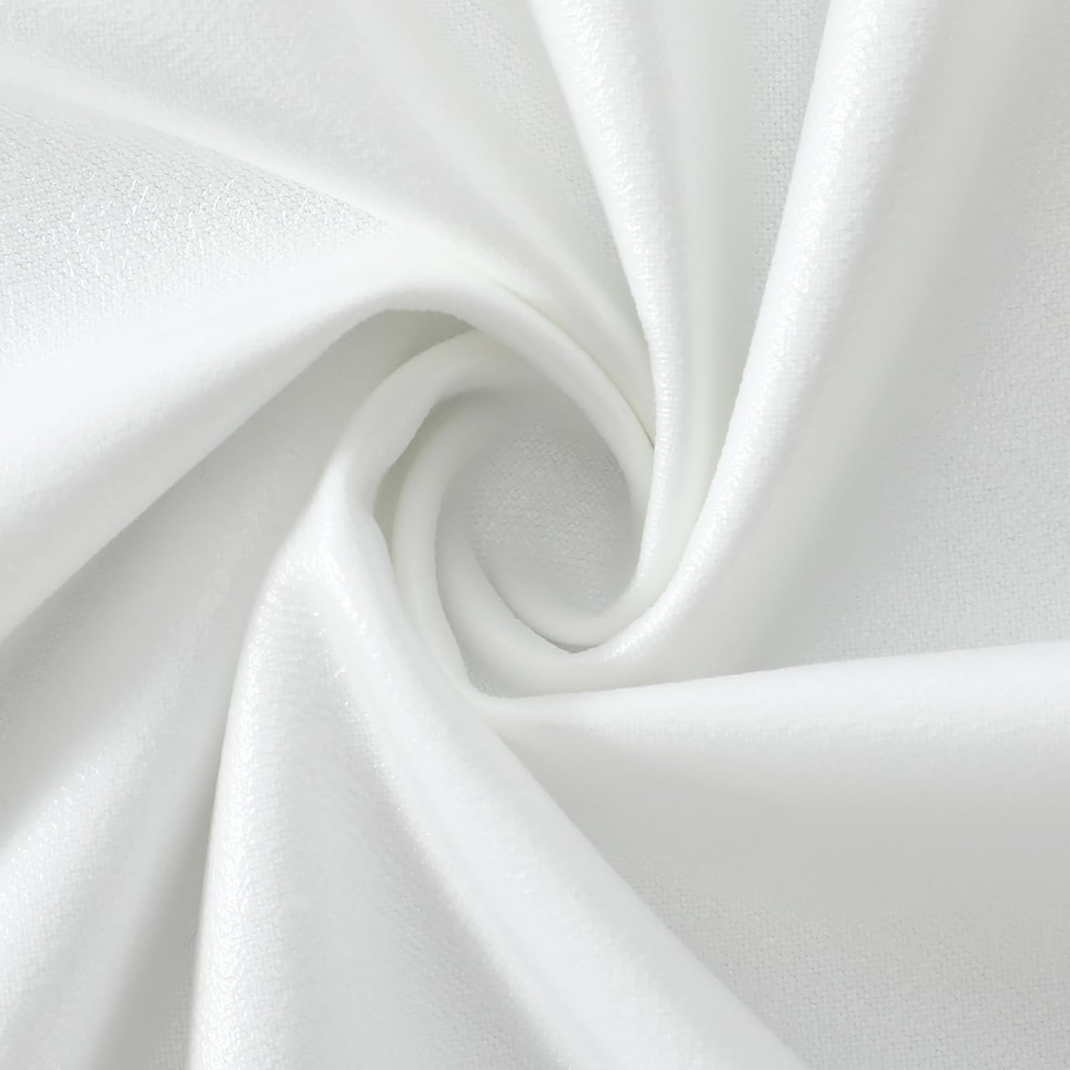 64-inch x 6-Yard Fabrics PUL Waterproof and Breathable Solid Fabric PUL Fabric by the Yard for Cloth Diapers, Sewing Clothes and DIY Sewing Projects (White)