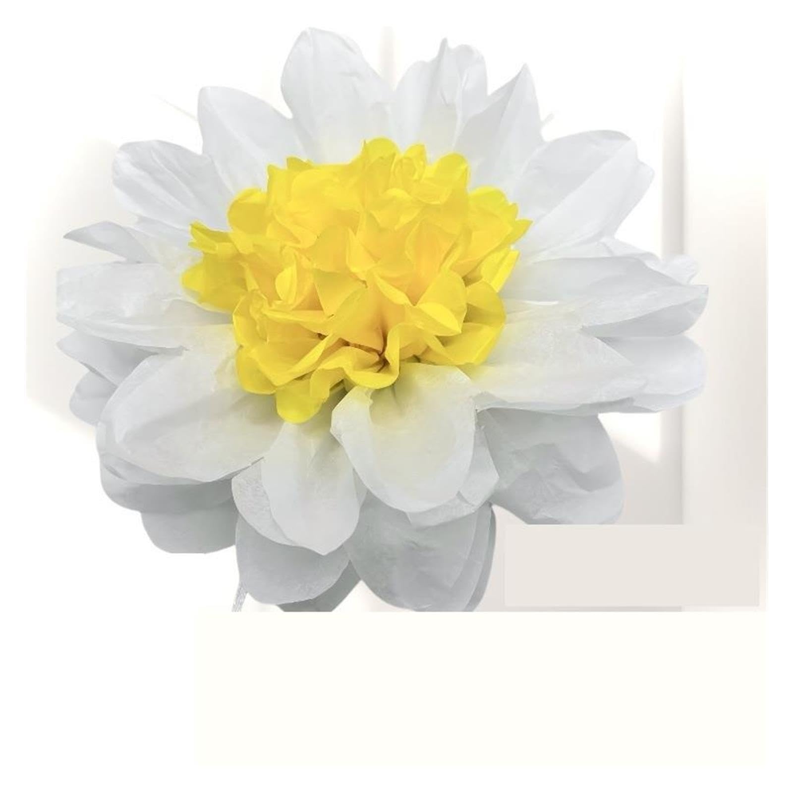 1 Juego De Flores Papel Con Forma Bola Fiesta Para Decoraciones