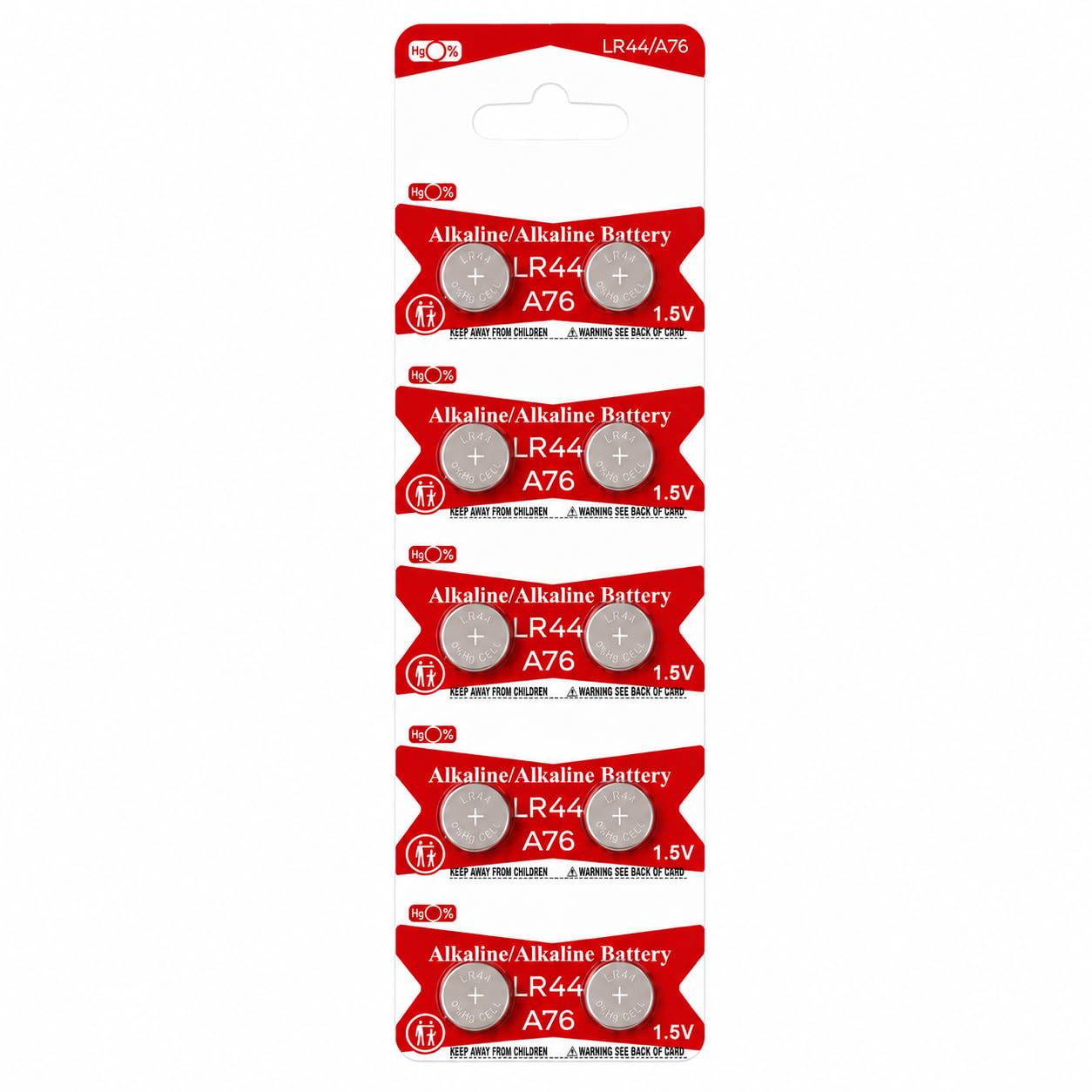 LR44 A76 Alkaline Button Cell Batteries 1.5V Coin Cell Battery Pack Compatible with AG13, L1154, 357A, G13A, GPA76, SR44 Devices-image-23