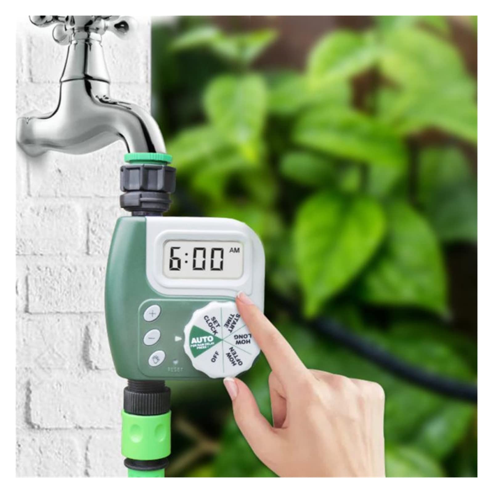 Controller automatici per l'irrigazione di controllo dell'irrigazione Tubo flessibile Rubinetto Timer for irrigazione Valvola elettronica programmabile Timer automatico for irrigazione da giardino Amp