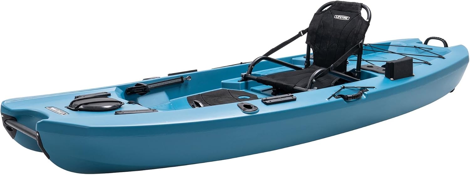 Lifetime Manta Angler Kayak 10', Stand-Up Fishing Kayak, 6 Rod Holders, Adjustable Seat