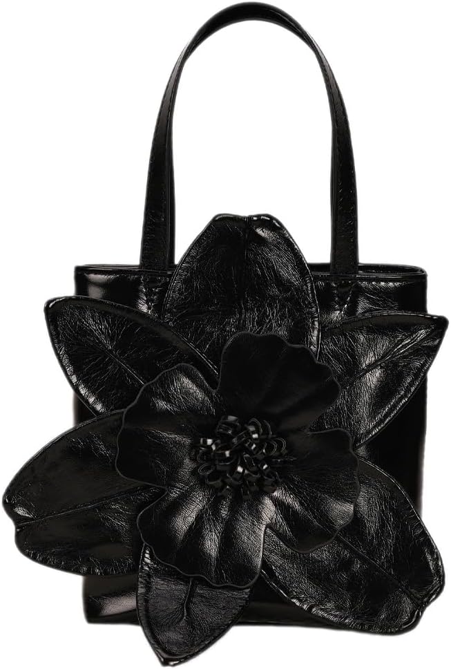 Mini Flower Evening Purse Floral Clutch Purses for Women PU Leather Evening Handbag with Chain Wedding Party Prom