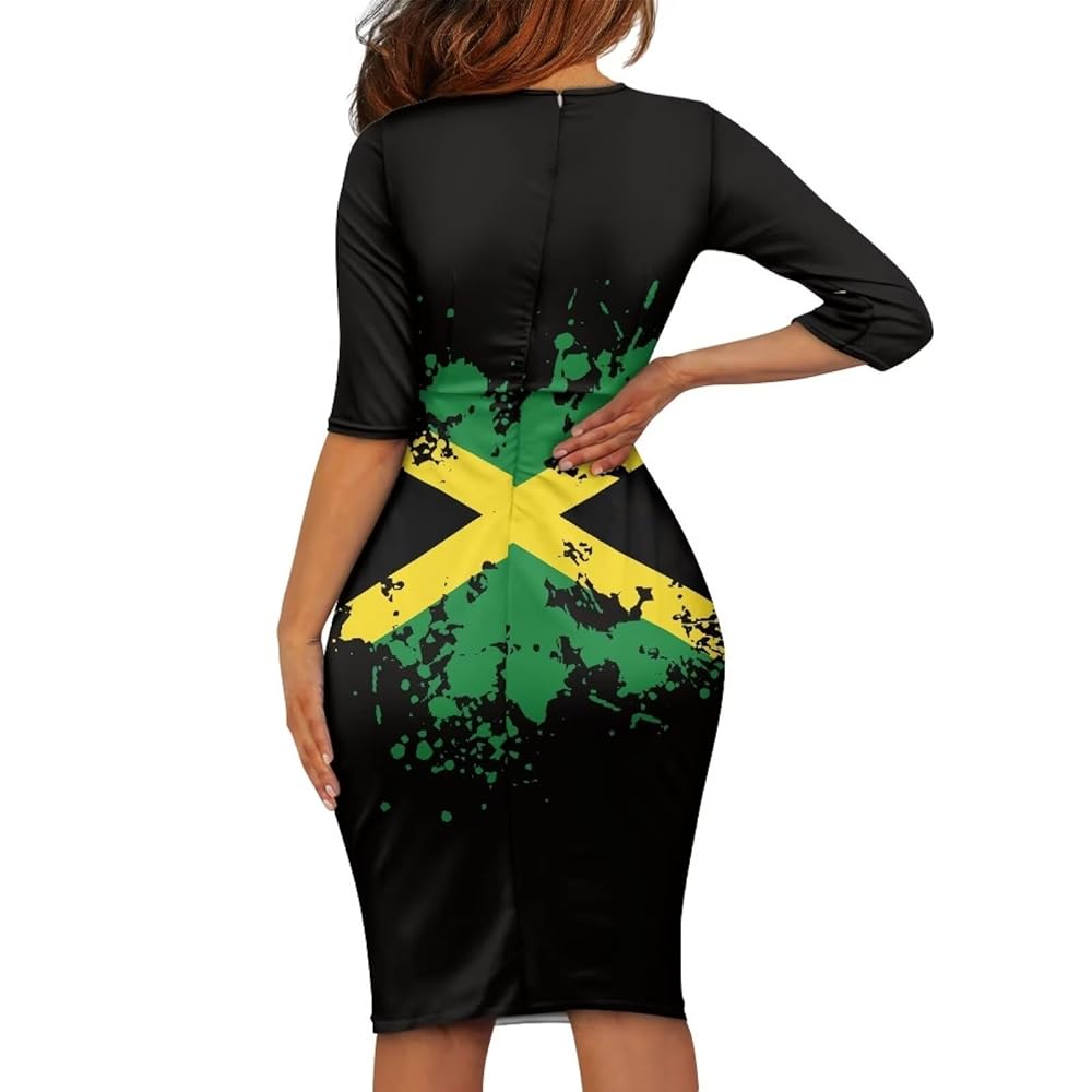 洋書 JAMAICA Srengjodk Jamaica Flag Dress 2024 Jamaican Clothing for
