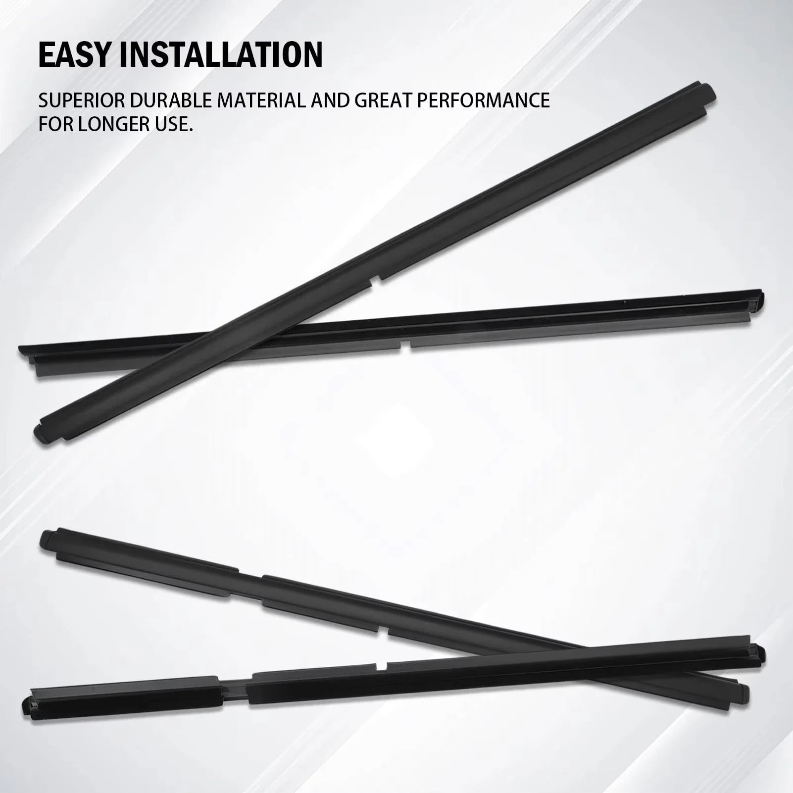 Tira Sellado Junta Goma Puerta Juego De 4 Burletes Goma Para Ventanas Delanteras Y Traseras Para Grand Para Cherokee II WJ/WG 1998-2005 Resistentes Al Agua