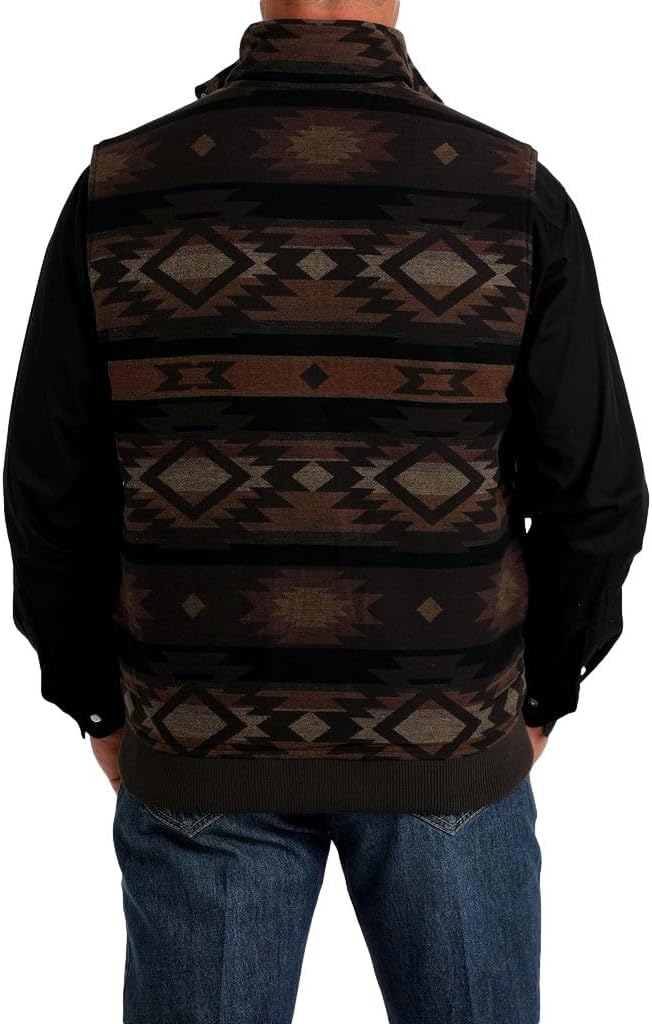 Cinch Men's Reversible Southwestern Print Quilted Vest - MWV1910001 Medium - Image 4