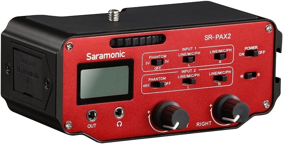 🛒 Crazy Deals Saramonic SR-PAX2 Audio Mixer Adapter Preamplifier Two XLR and Two 3.5mm Jack Interface for DSLR & Mirrorless & Blackmagic Design Pocket Cinema Cameras Audio Recording Limited Stock Saramonic SR-PAX2 Audio Mixer Adapter Preamplifier Two XLR and Two 3.5mm Jack Interface for DSLR & Mirrorless & Blackmagic Design Pocket Cinema Cameras Audio Recording
