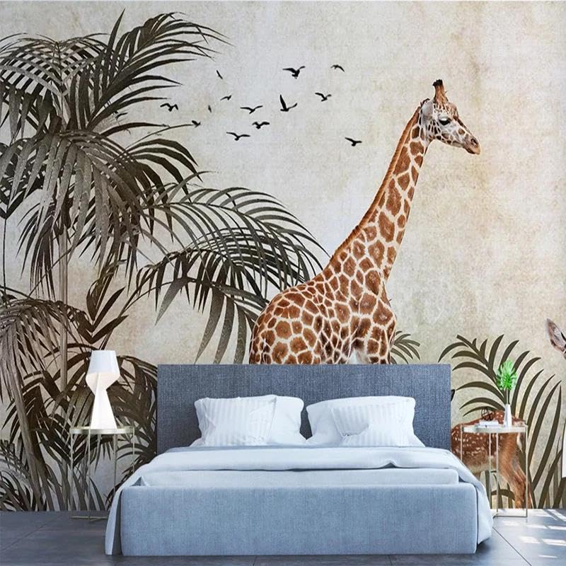 Papier peint mural 3d en tissu non tissé haut de gamme pour chambre