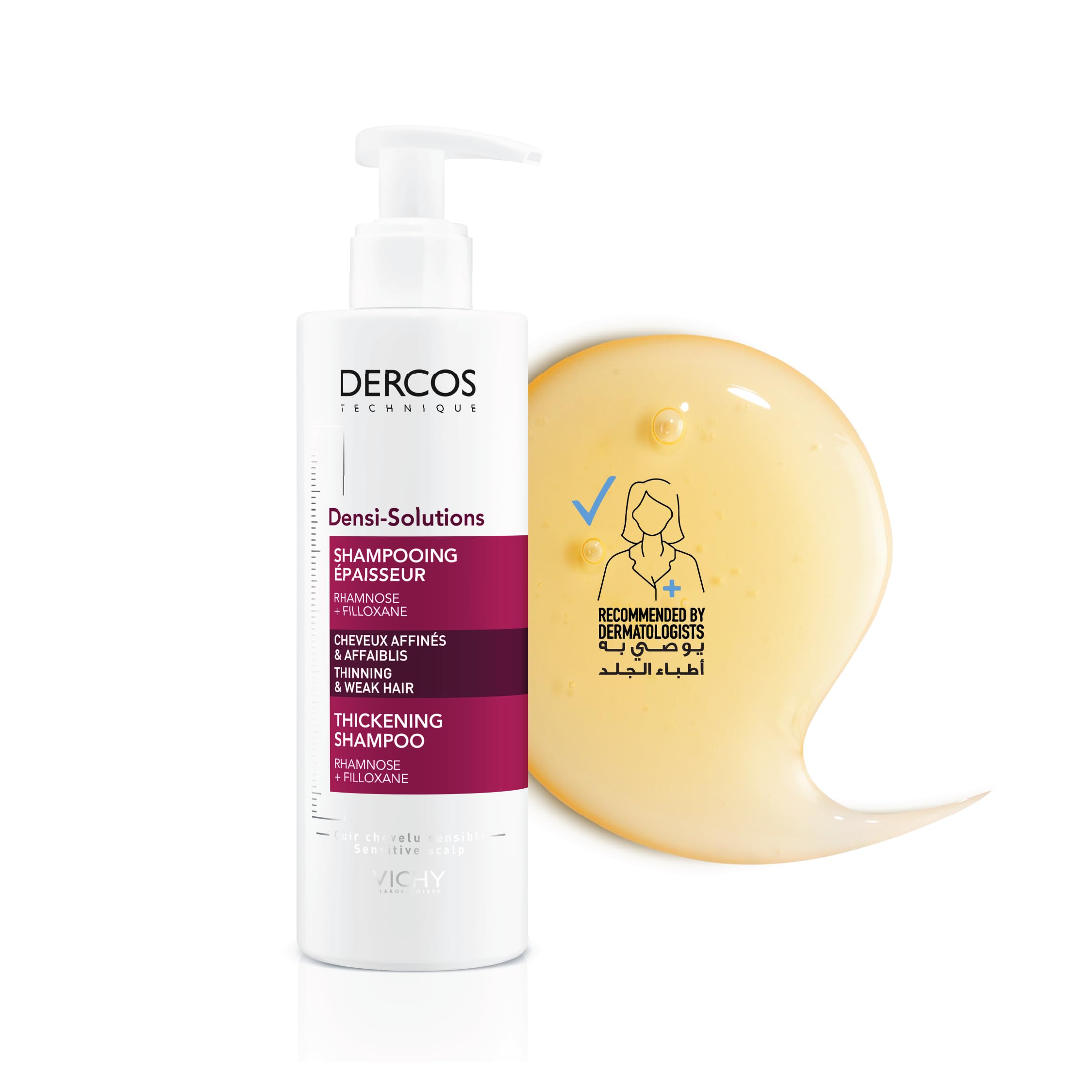 VICHYDercos Densi-Solutions Hair Thickening Shampoo for Weak and Thinning hair 250ml