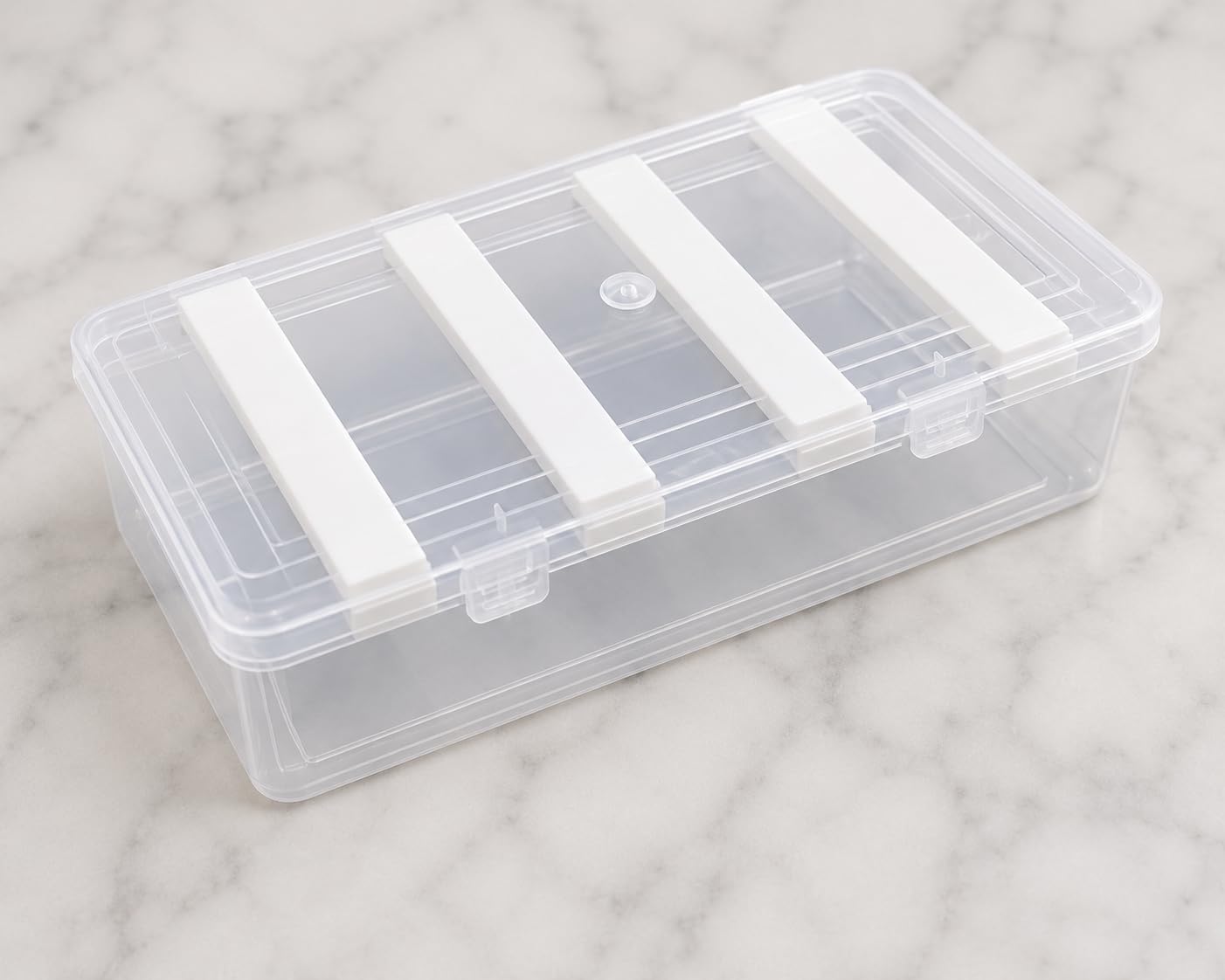 Bangle Box - 4 Compartment Clear Plastic Jewellery Organizer -4 Bangle Box - 4 Compartment Clear Plastic Jewellery Organizer -4