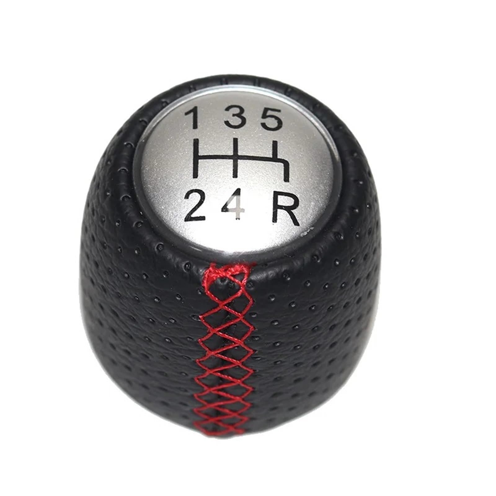 DWTNMEX Gear Shift Knob for ALFA for Romeo 147 for Spider 2005-2011 5/6 Speed Leather Car Gear Shift Konb Gaiter Shifter Knob(1 2 3 4 5 - R)