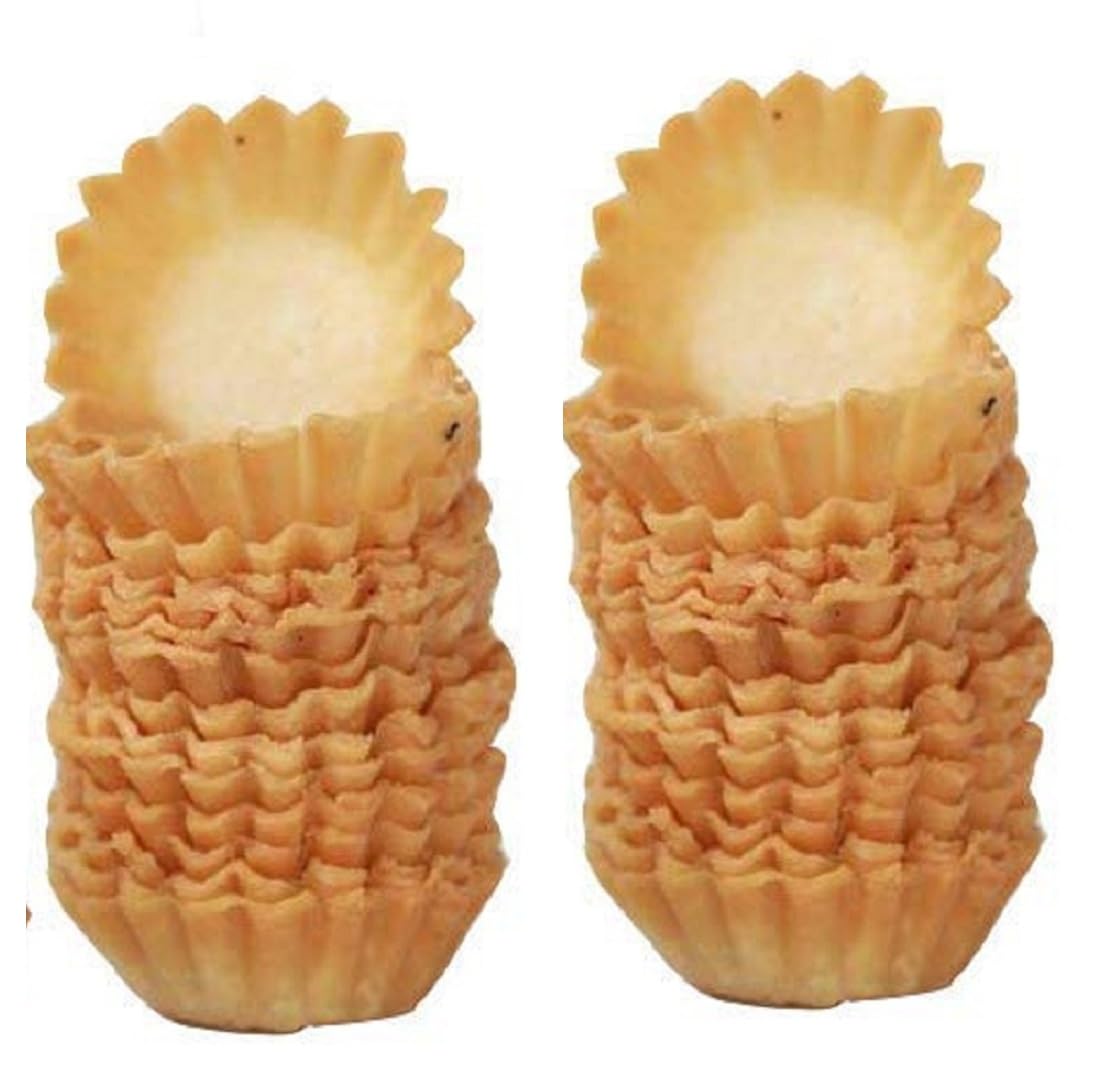 - S Eleven Super Market Chat Puri/Delhi Chat Puri/Fried Chat Puri Baskets/Katori Chaat Puri, for Festival & Special Occasions Snacks (30 Pieces)