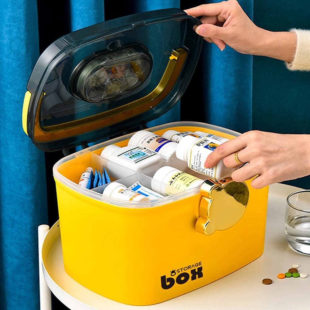 Botiquín de Primeros Auxilios Botiquín Botiquín de Primeros Auxilios Botiquín de Primeros Auxilios vacío Botiquín de Primeros Auxilios para el hogar Caja de Almacenamiento de medicamentos