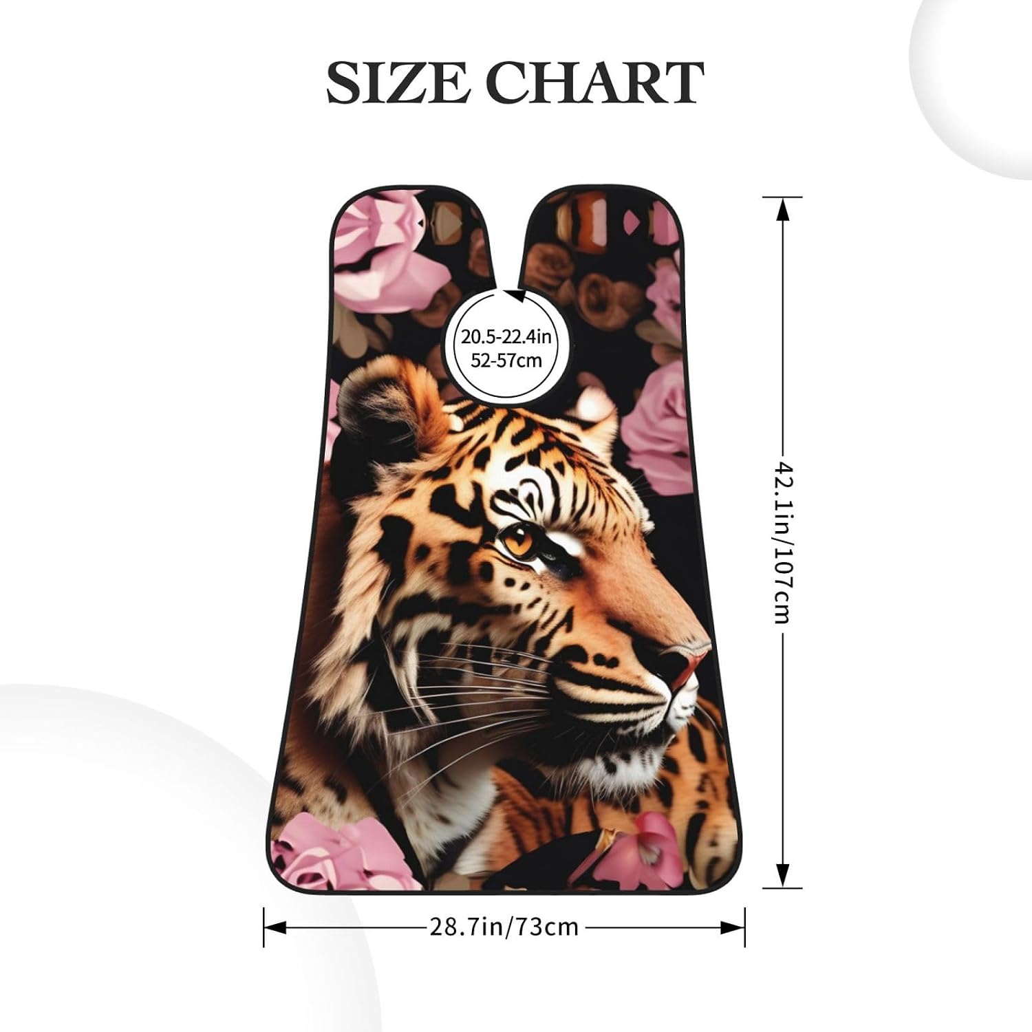Animal Tiger Leopard Print Rose Flower Print Beard Bib Apron, Shaving Apron For Dad, Men'S Hair Catcher For Shaving Best Gifts For Dad