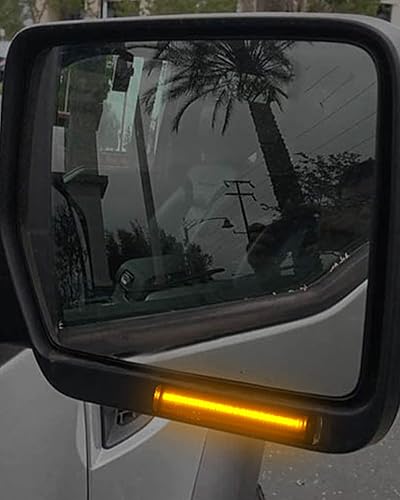 Miniatura 5 de Luces direccionales de espejo lateral compatibles con F150 2004-2014para Raptor 2010-2014para Mark LT 2006-2008 (lente ahumada intermitente