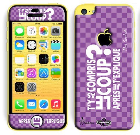 Upper Cover 3D iPhone 5 C by Elie Kakou T Y AS