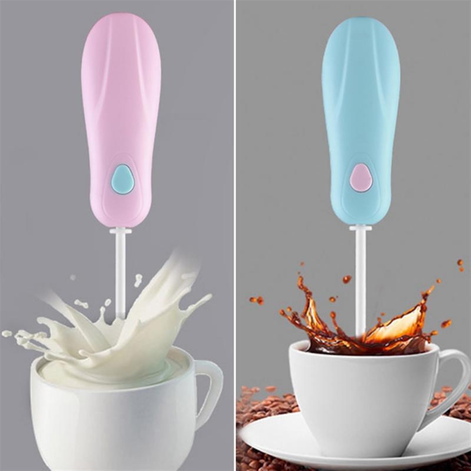 Frusta per uova, gadget da forno, latte, bevande, caffè, frusta frusta frusta elettrica per uova, montalatte schiumatore da cucina (blu)