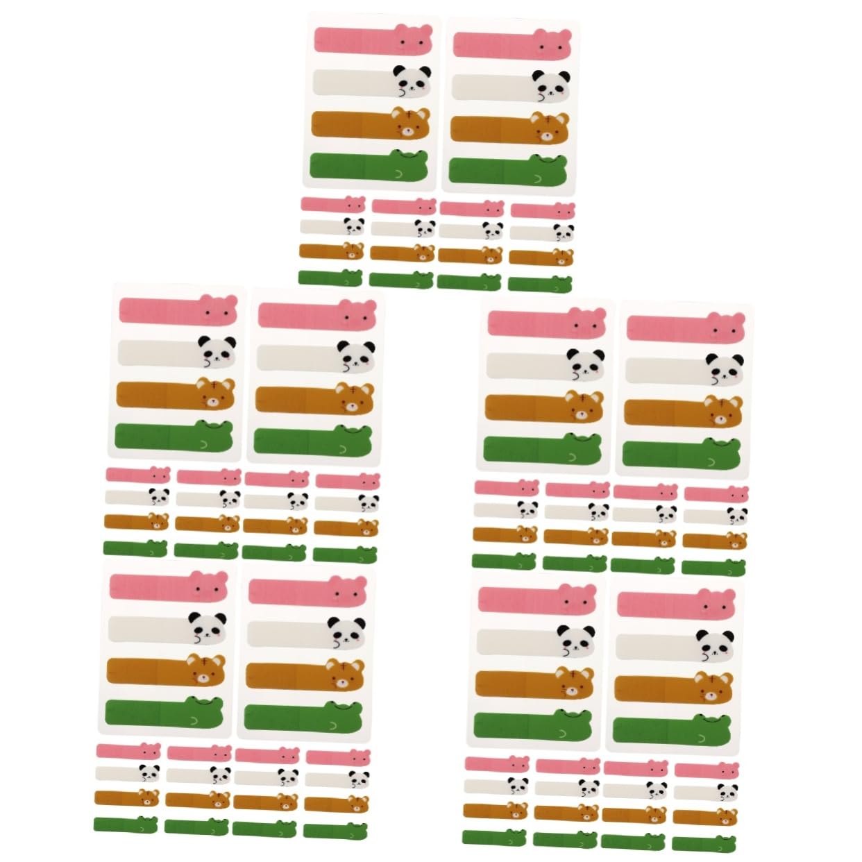 HOMSFOU 5 series Pegatinas Adhesivas Etiquetas Adhesivas Transparentes Reutilizables Para Papelería Tiras Resaltadoras Para Libros Planificadores De Escritura En 6 paquetes x 5