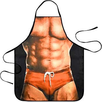 Hqdeal Tablier De Cuisine Fantaisie Sexy Et Drole Pour Barbecue Fete Avec Homme Muscle Cadeau Pour Homme Amazon Fr Cuisine Maison