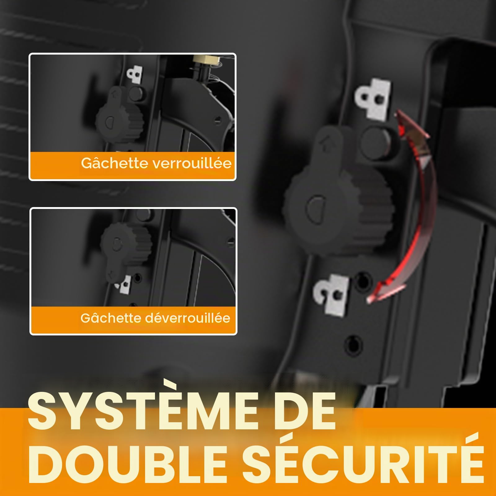 Freeman PFS105 Agrafeuse de clôture pneumatique de calibre 10,5 1-9/16" avec crochet de ceinture réglable en métal et étui