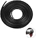 D-Lumian Fender Flare Edge Trims - 60Ft T-Style Rubber Seal Gasket Universal for Car/Truck Wheel Wells, w/Automotive Adhesive Grade Tape Bonds