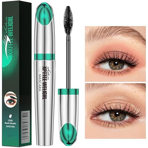 4D Silk Fiber Lash Mascara Thicker Curling Long Lasting Waterproof Black Voluminous Eyelashes Mascara, Dramatic Extension, Smudge-proof, Hypoallergenic Formula, Eye Makeup Gift For Women