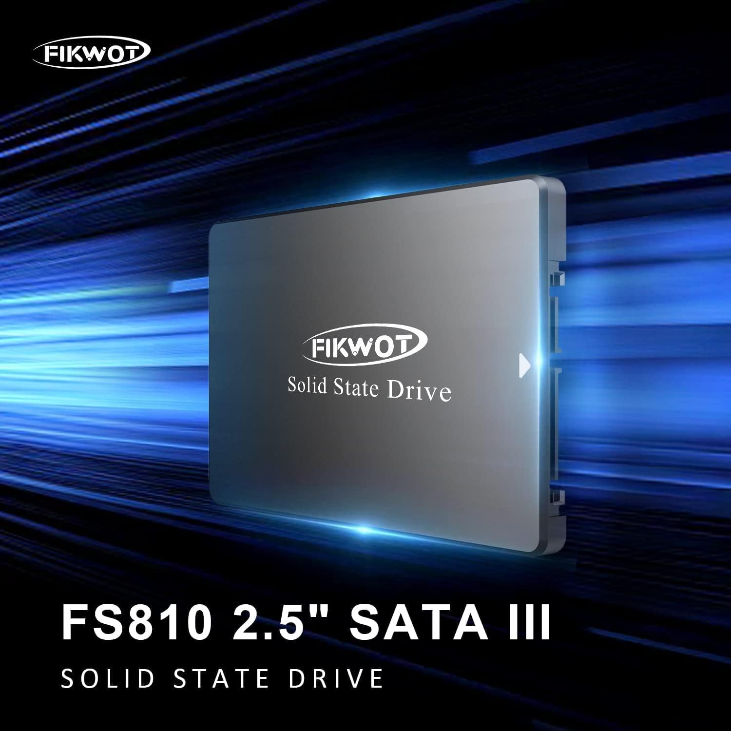 Fikwot FS810 Unità Interna a stato solido da 2TB da 2,5 pollici - SATA III 6Gb/s, SSD Interno 3D NAND TLC, fino a 550MB/s, Compatibile con Laptop e PC Desktop