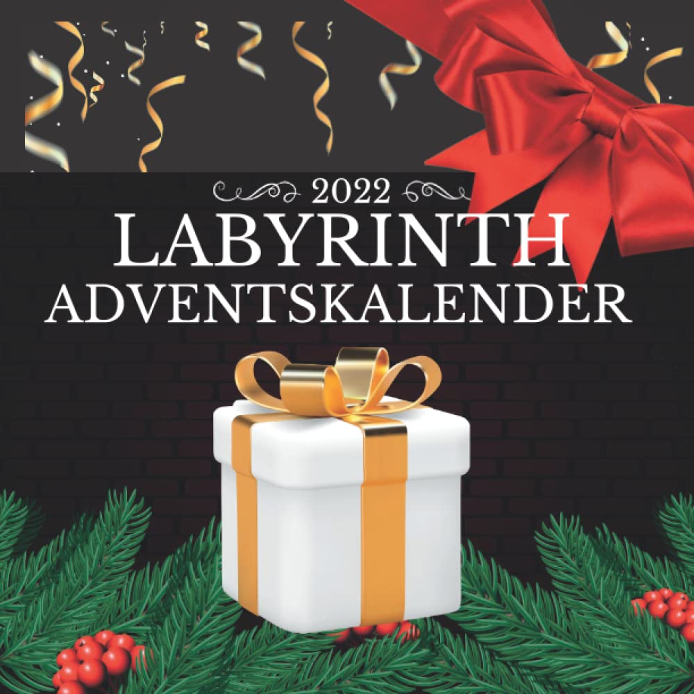 Independently published Adventskalender Labyrinth Rätsel - Labyrinthe Buch mit 72 Puzzles in 3 Schwierigkeitsstufen von Leicht bis Schwer: Jeden Tag neue Labyrinth Rätsel für ... Erwachsene, Jugendliche und (German Edition)