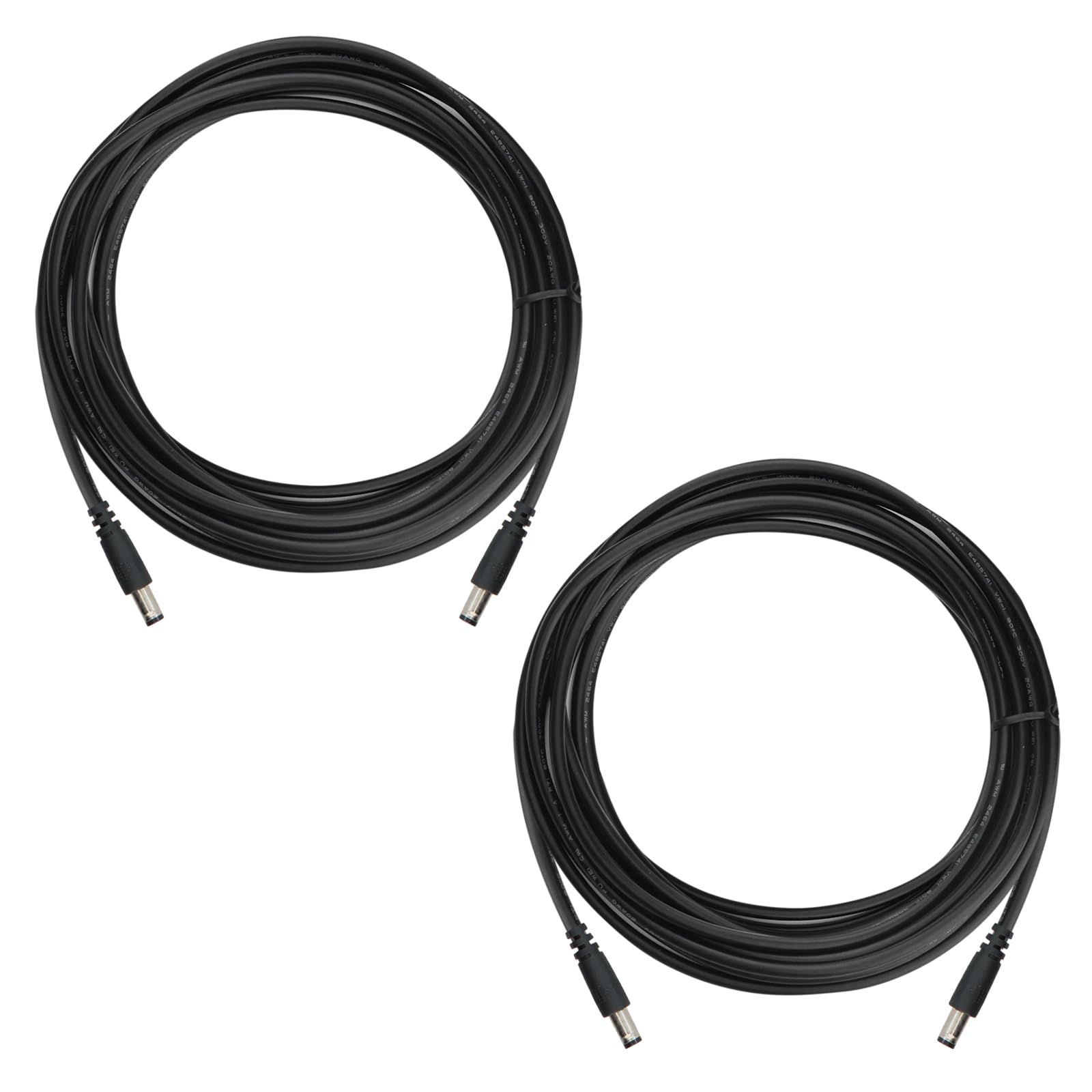 KSK Power Cable 2 Pack for Solar Panel Connector, 5.5x2.1 to 4.0x1.7 Male to Male DC Plug, Compatible with Spypoint, Stealth Cam, Moultrie & Muddy Trail Cameras, 79in/2M