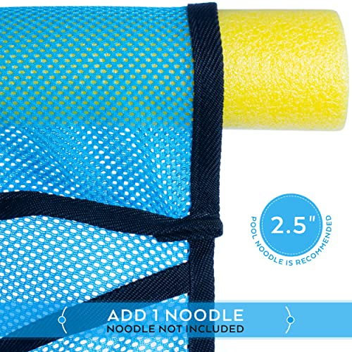Pool Noodle Chair, Pool Float For Kids & Teens, Pool Sling Chair, Pool Noodle Seat, Great Pool Accesories, 2 Piece Value Pack, Pool Noodles Not Included #TOP2