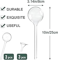 Vista 2 de AOPANDA Globos de riego para plantas, inserto de maceta de riego automático, bombillas de riego automático de plástico, gran capacidad, para plantas