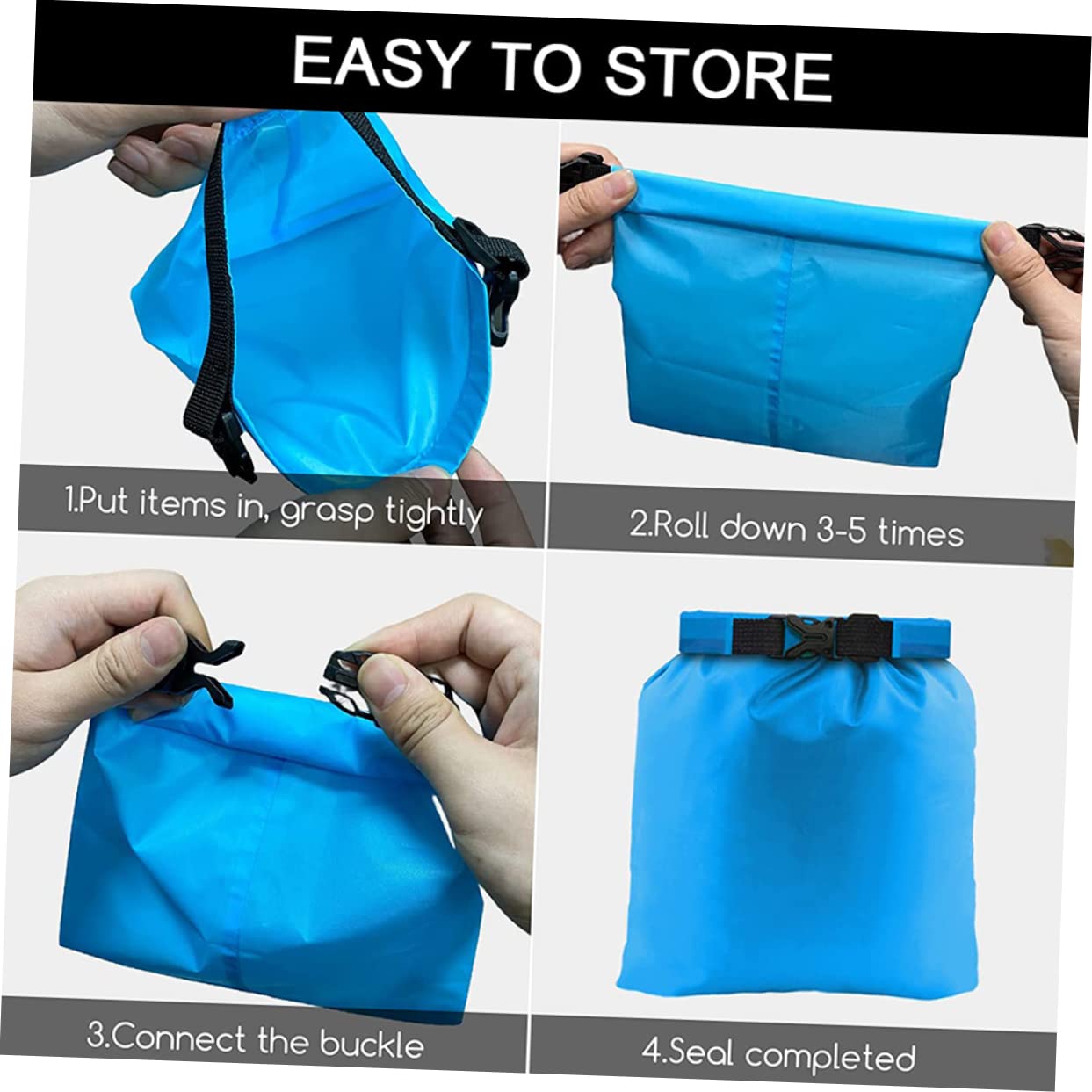 TOYANDONA 6pezzi Sacchetti Impermeabili Set Borse Compressibili Per Abbigliamento Resistenti e Leggeri Per All Per Escursioni Kayak e Attività Outdoor