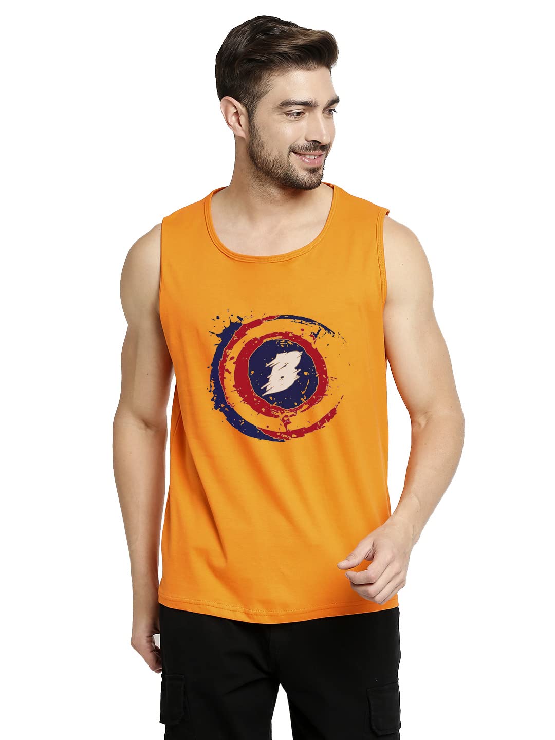 B Superhero Printed Sleeeveless Sando Tank top Gym & Street wear for Men-image-3