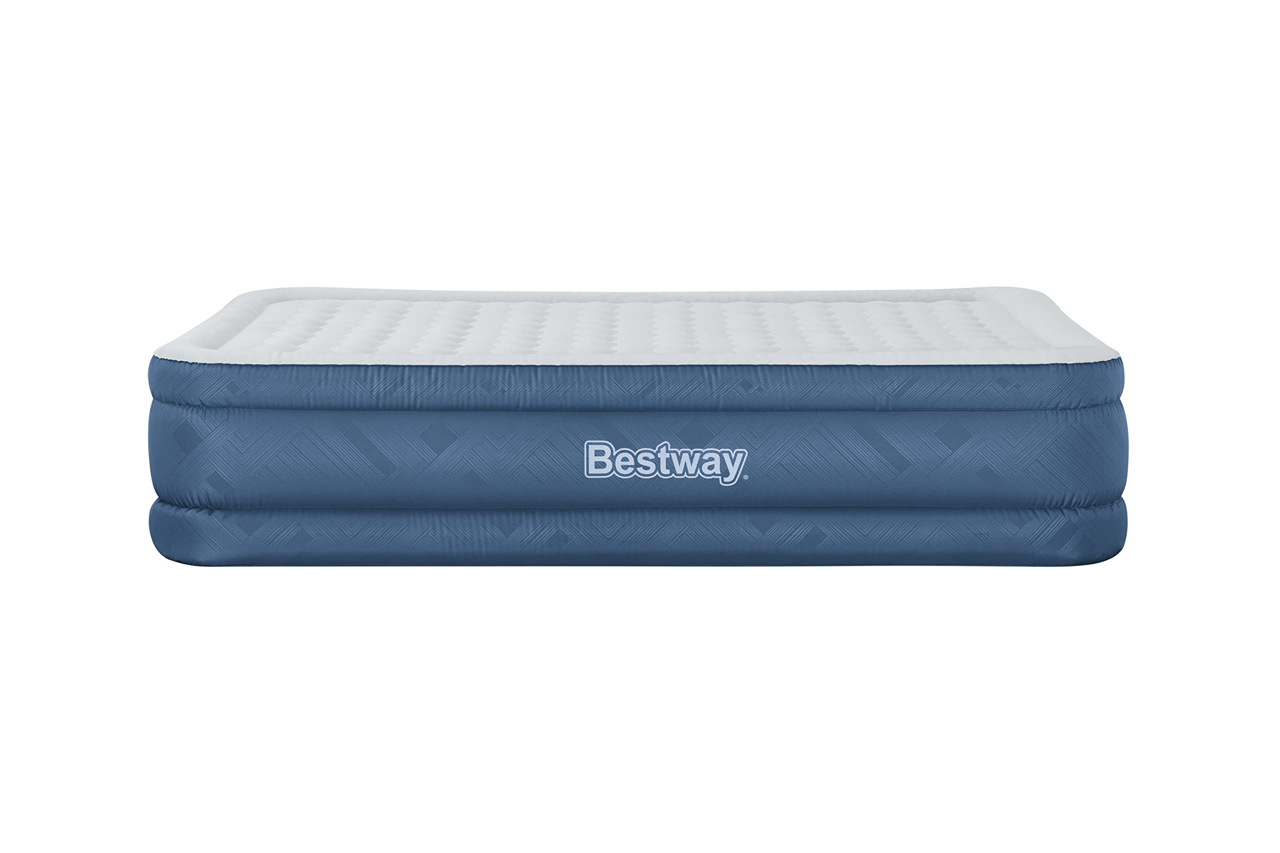 80" x 60" x 18"/2.03m x 1.52m x 46cm Fortech Snugable Top Air Mattress Queen Built-in AC Pump