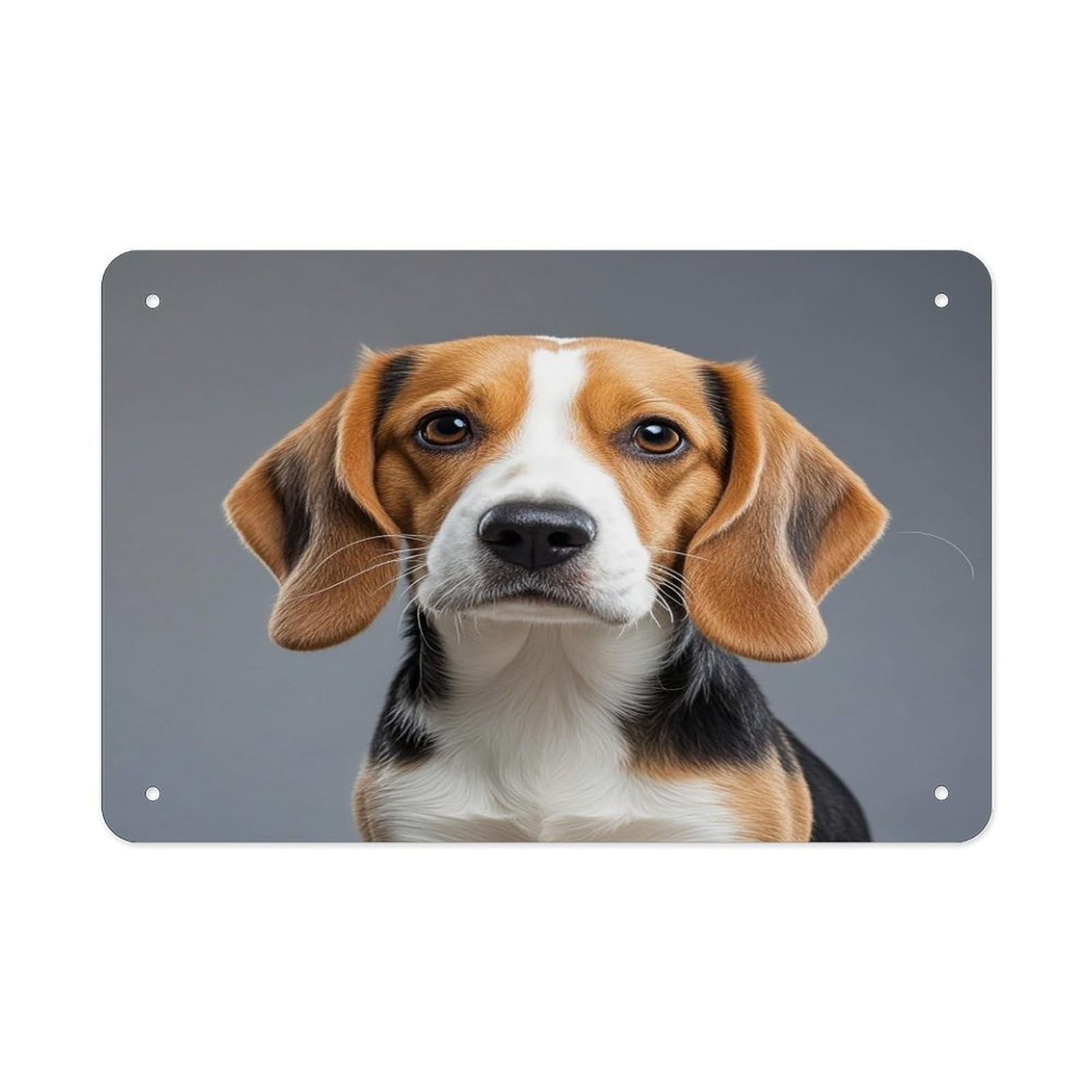 Fodpand Style Cute Beagle Wall Art Metal Signs Tin Sign