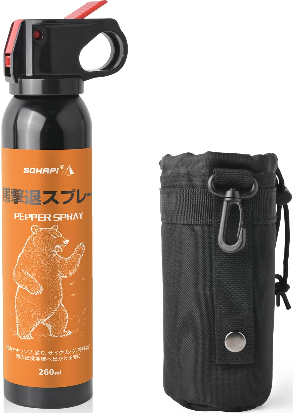 Amazon | SOHAPI 熊スプレー 大容量 30秒連続噴射 クマよけスプレー